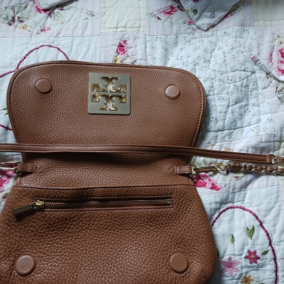 Tory Burch Camel Leather Crossbody Bag - Picture 9 of 15